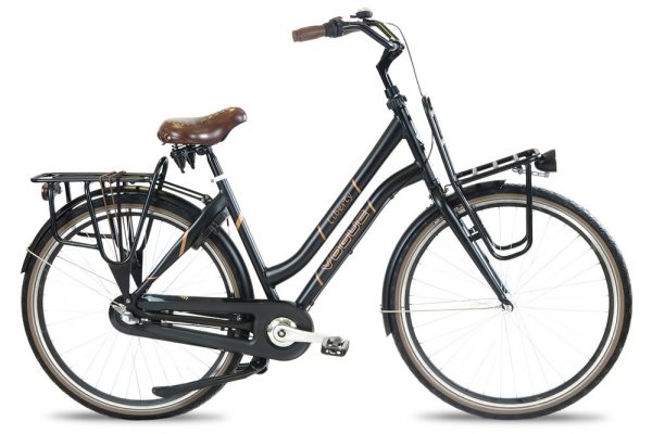 Vogue liberty dames transportfiets mat Zwart