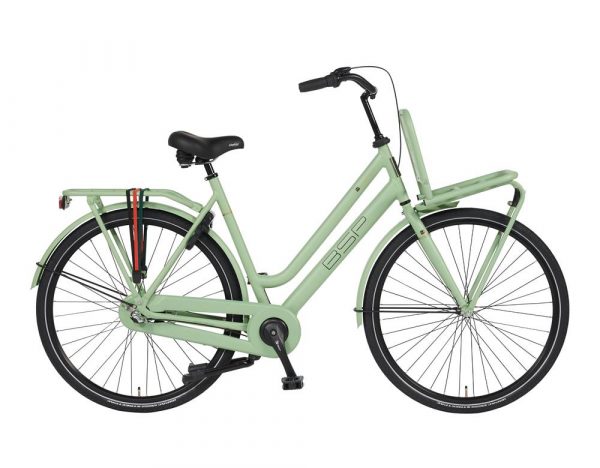 BSP Metropolis dames fiets 28 inch transportfiets metropolis-dames-retro-groen-mat