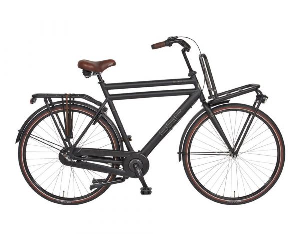 BSP Metropolis herenfiets 28 inch transportfiets -heren-zwart-mat