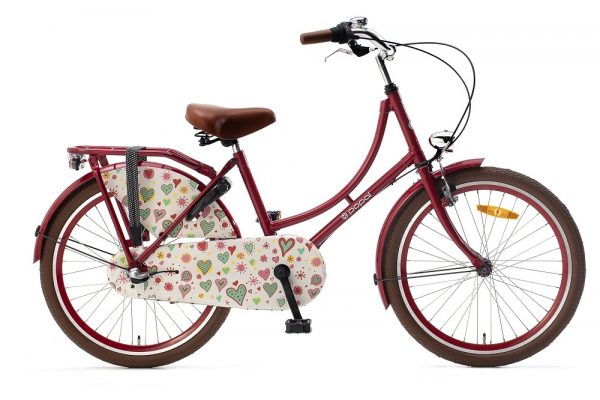 popal omafiets 22 inch rood met 3 versnellingen
