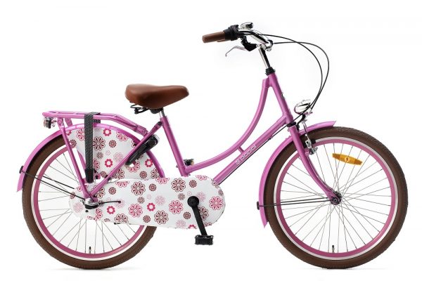 popal omafiets 22 inch roze met 3 versnellingen