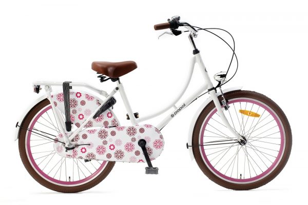 popal omafiets 22 inch wit met 3 versnellingen