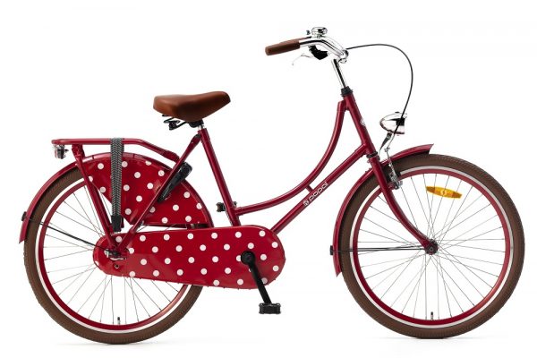 popal omafiets 24 inch rood met 3 versnellingen