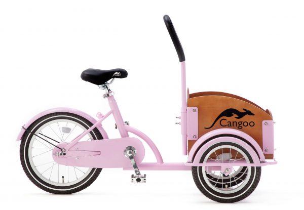 Cangoo Bakfiets Mini kids pink roze