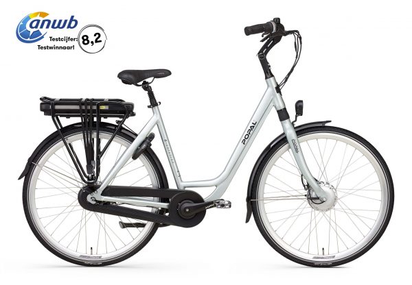 Popal E-Volution 12.2 Elektrische damesfiets 28 inch Silver mint