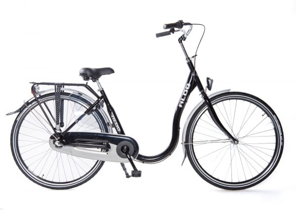 Aldo N3 28 inch 46cm terugtraprem lage instap kleur zwart