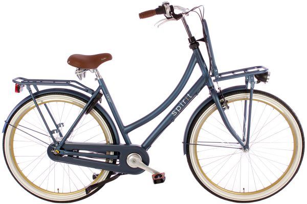 Spirit Cargo Plus dames Transportfiets N7 Jeans Blauw