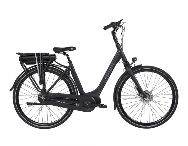 BSP boozz-elektrische-fiets- 28 inch- damesfiets-platina-zwart-mat