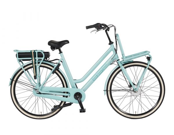 BSP metropolis-elektrische Transportfiets ebike-damesfiets zacht groen
