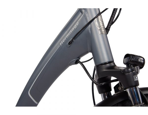 BSP Hermitage E elektrische damesfiets platina grijs glans