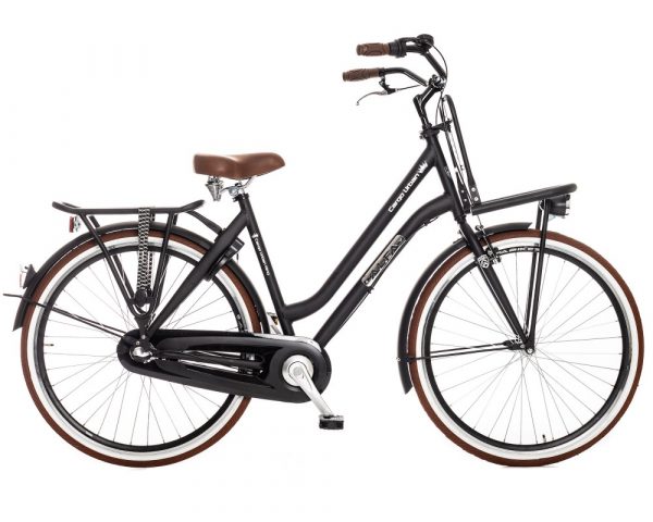 ALFA CARGO TRANSPORTFIETS DAMES URBAN KING NEXUS 3 28 INCH - 52CM - MAT ZWART