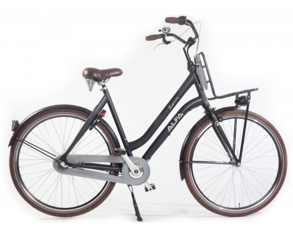 ALFA ESPIRITU DAMESFIETS 28 INCH 57CM NEXUS 3 SP MAT ZWART
