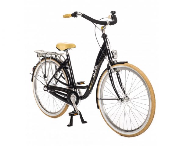 ALFA MOEDERFIETS DAILY COMPANION DAMESFIETS 28 INCH 50CM - NEXUS 3 ZWART zij