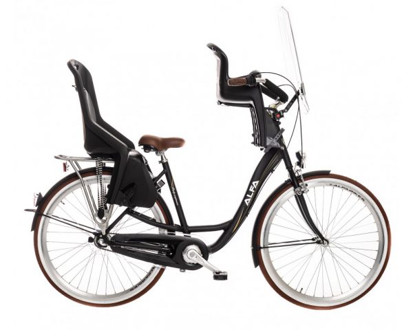 ALFA MOEDERFIETS DAILY COMPANION DAMESFIETS B2 28 INCH 53CM - N3 - MAT ZWART