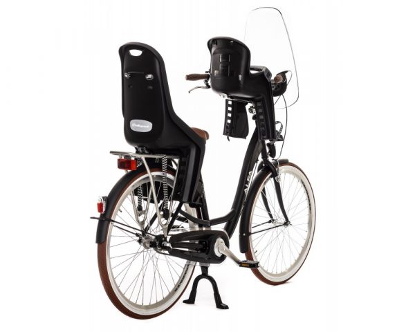 ALFA MOEDERFIETS DAILY COMPANION DAMESFIETS B2 28 INCH 53CM - N3 - MAT ZWART achteraanzicht