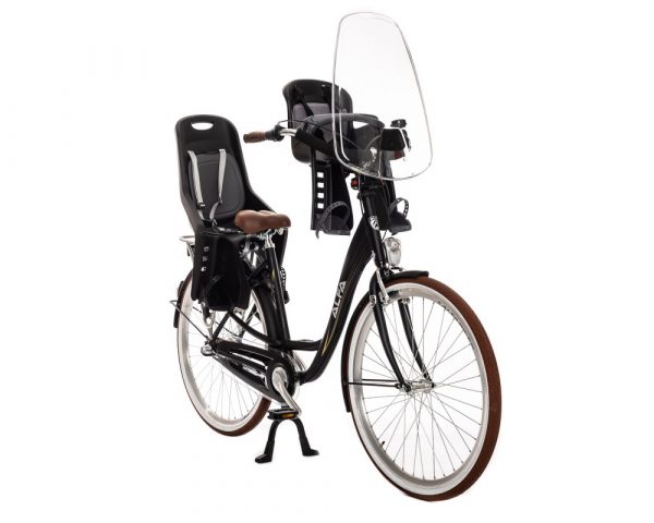 ALFA MOEDERFIETS DAILY COMPANION DAMESFIETS B2 28 INCH 53CM - N3 - MAT ZWART zijaanzicht