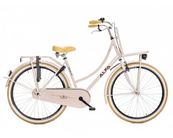 ALFA TRANSPORTFIETS DAMES INNOVADOR 28 INCH 53CM 1 VERS. BEIGE