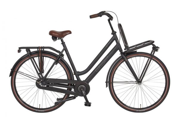 BSP metropolis-XXL Transportfiets 28 inch-damesfiets-zwart-mat