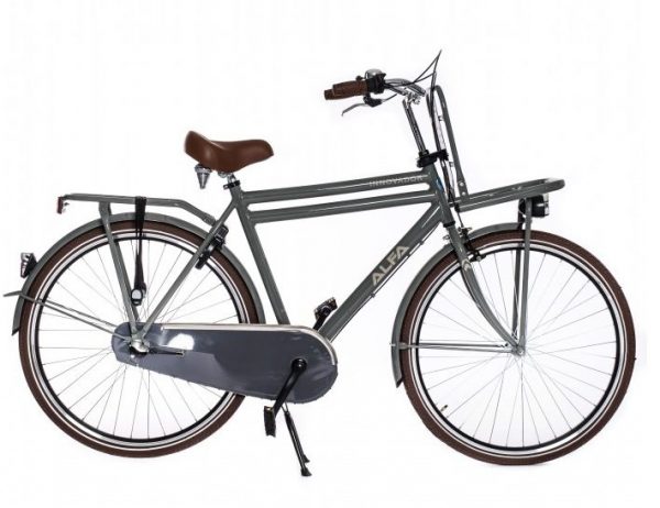 alfa transportfiets 28 inch Herenfiets Grijs