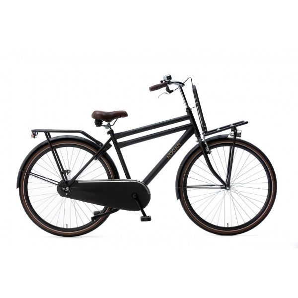 Nogan Vintage herenfiets 28 inch Transportfiets M2816 Matt Black-1500x1500