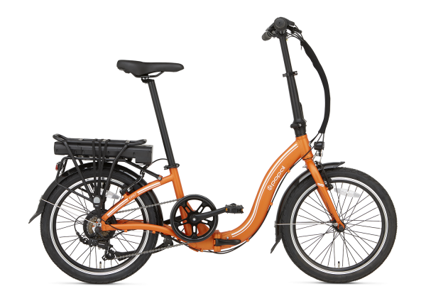 Elektrische vouwfiets Popal E-folt 1.0 Elektrische vouwfiets 20 inch handremmen oranje