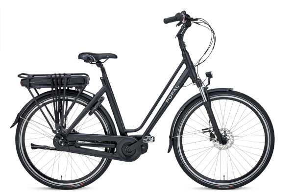 Popal Redlem Elektrische stadsfiets damesfiets elektrisch zwart