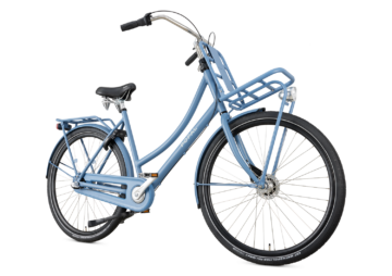 Popal damestransportfiets versnellingen terugtraprem blauw