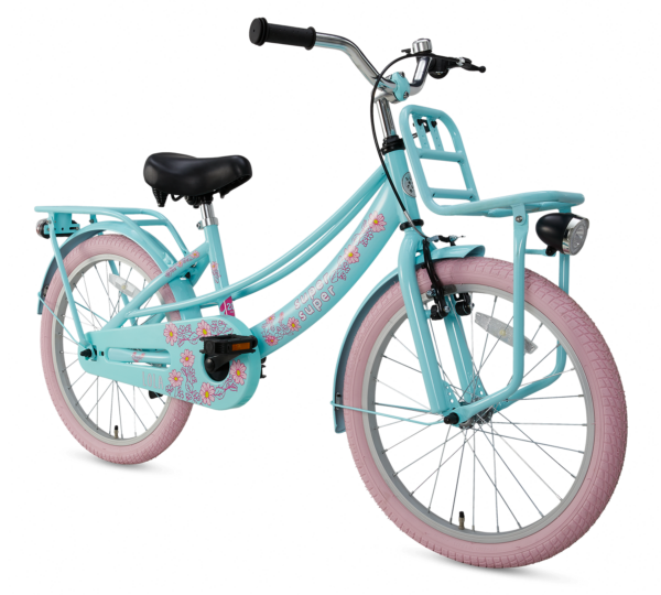 SuperSuper Lola 20 inch miknt roze meisjesfiets transportfiets
