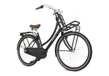 Daily Dutch Basic+ N3 28 Transportfiets dames 2023 mat-zwart