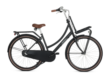 Daily Dutch Basic+ N3 28 Transportfiets dames 2023 mat-zwart