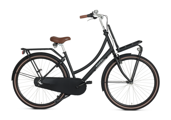 Daily Dutch Basic+ N3 28 Transportfiets dames 2023 mat-zwart