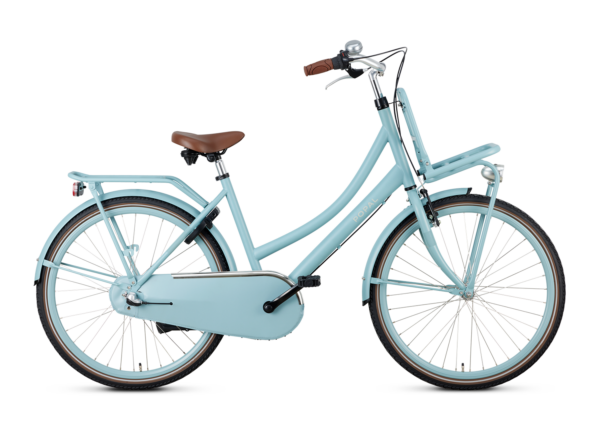 Meisjesfiets Transportfiets Popal Daily Dutch Basic+ 26 Mat Blue 26 inch S050126 meisjesfiets met versnellingen