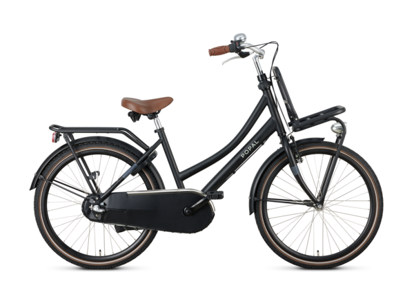 Popal meisjesfiets 24 inch met versnellingen mat-zwart S060124001M_POP_BASIC-_MATT-BLACK-RVV_1724_1920x1920