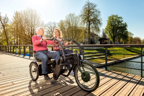 Huka-Orthros elektrische driewieler fiets duofiets met ondersteuning