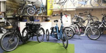 Driewieler fiets elektrische en lage instap fiets senioren fiets 3 wielen