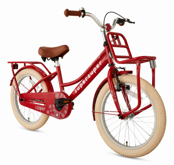 SuperSuper Cooper 18 inch Rood meisjesfiets