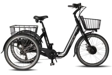 Volwassen Driewieler fiets Elektrische VOGUE-TRI_VELO-MATT_BLACK