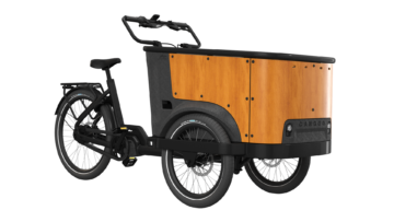 Cangoo BUCKLE UP Elektrische bakfiets met ondersteuning cargo bakfiets