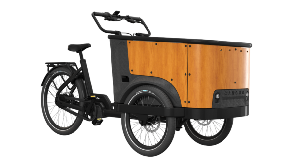 Cangoo BUCKLE UP Elektrische bakfiets met ondersteuning cargo bakfiets