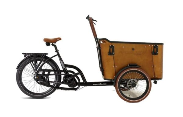 Vogue Avenger elektrische bakfiets zwart Bruin