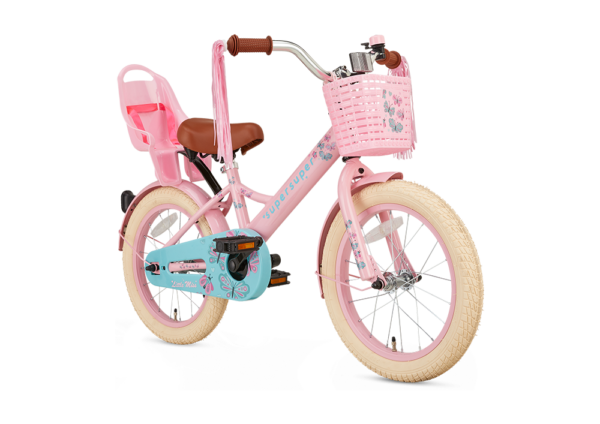 Meisjesfiets 16 inch Roze turquoise Super Super Popal Little Miss