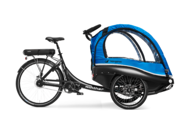 Winther_Bikes_Cargo_E-cargo_Luxe_Black_Blue_Shimano_STePS_Rside