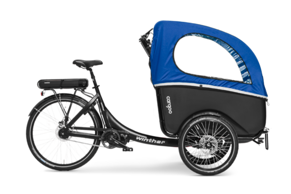 Winther_Bikes_cargo_E-cargo_Cargoo_Black_Blue_Shimano_STePS_Rside