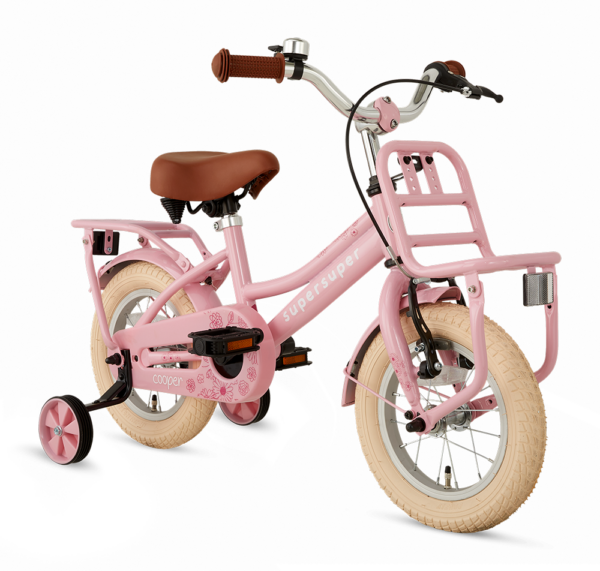 SuperSuper cooper 12 inch 1253 Roze meisjesfiets transport