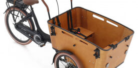 Elektrische bakfiets Vogue Carry 3 zwart bruin1