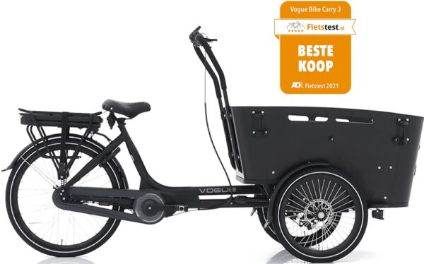 Elektrische bakfiets Vogue Carry 3 zwart zwart 1