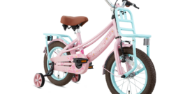 SuperSuper Lola 14 Meisjesfiets Roze Turquoise