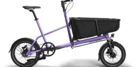 Yoonit Compacte Transportfiets Bakfiets Family – De Perfecte Fiets voor Gezinnen Misty Purple