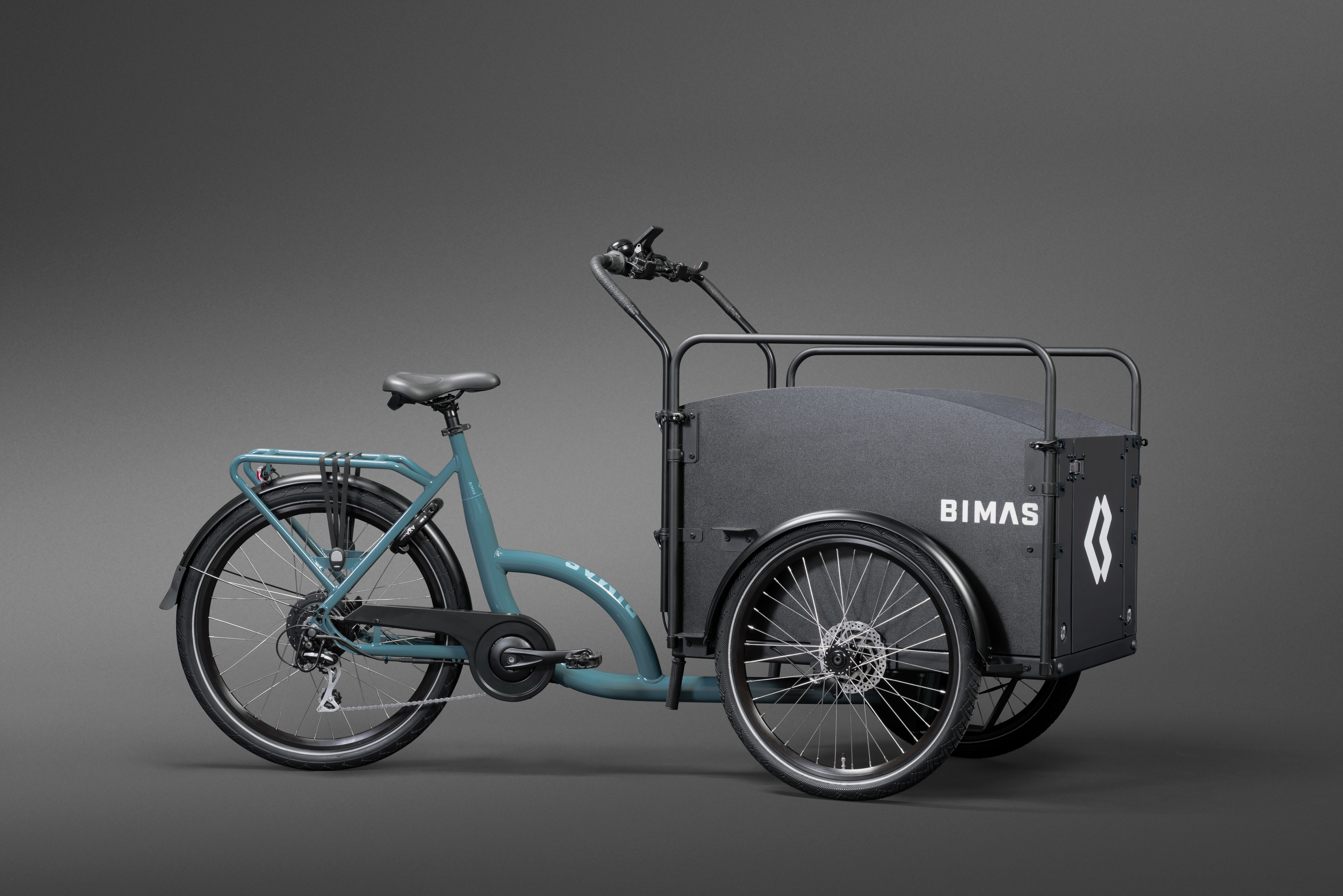 04_Bimas6707_dark Bimas eCargo 3.3 Economy Elektrische Bakfiets 2026 Blue-Grey-Gloss - Image 1
